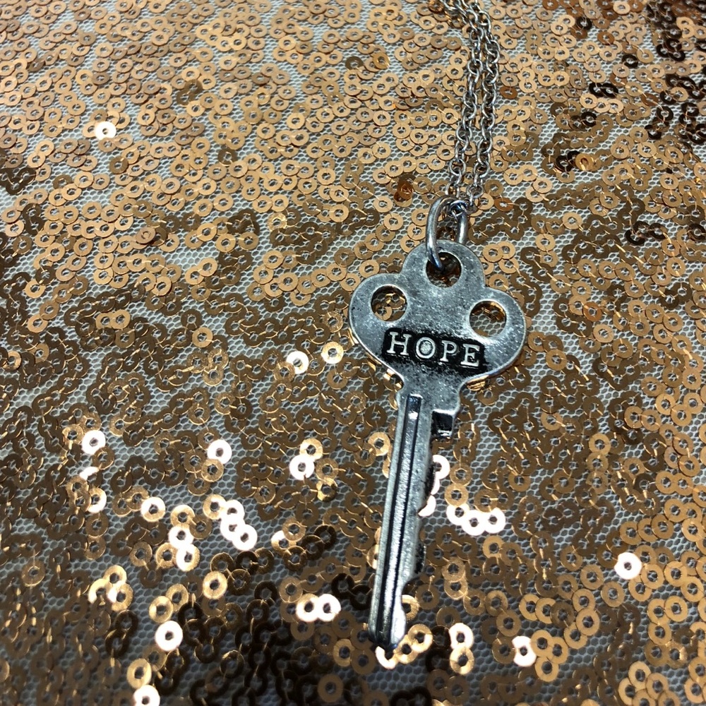 HOPE key necklace